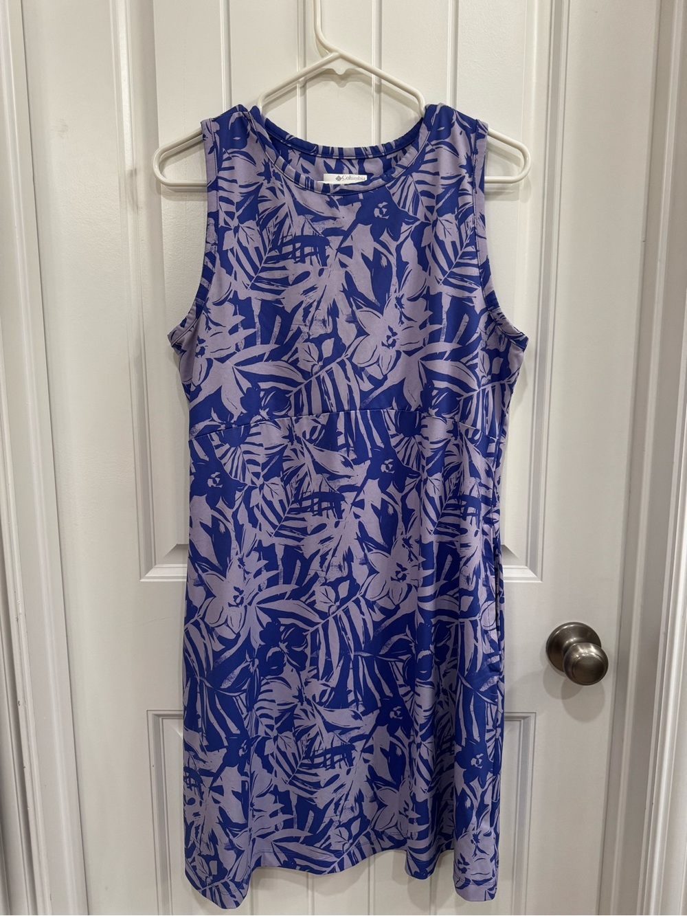 Sleeveless Blue Floral Dress - Columbia PFG